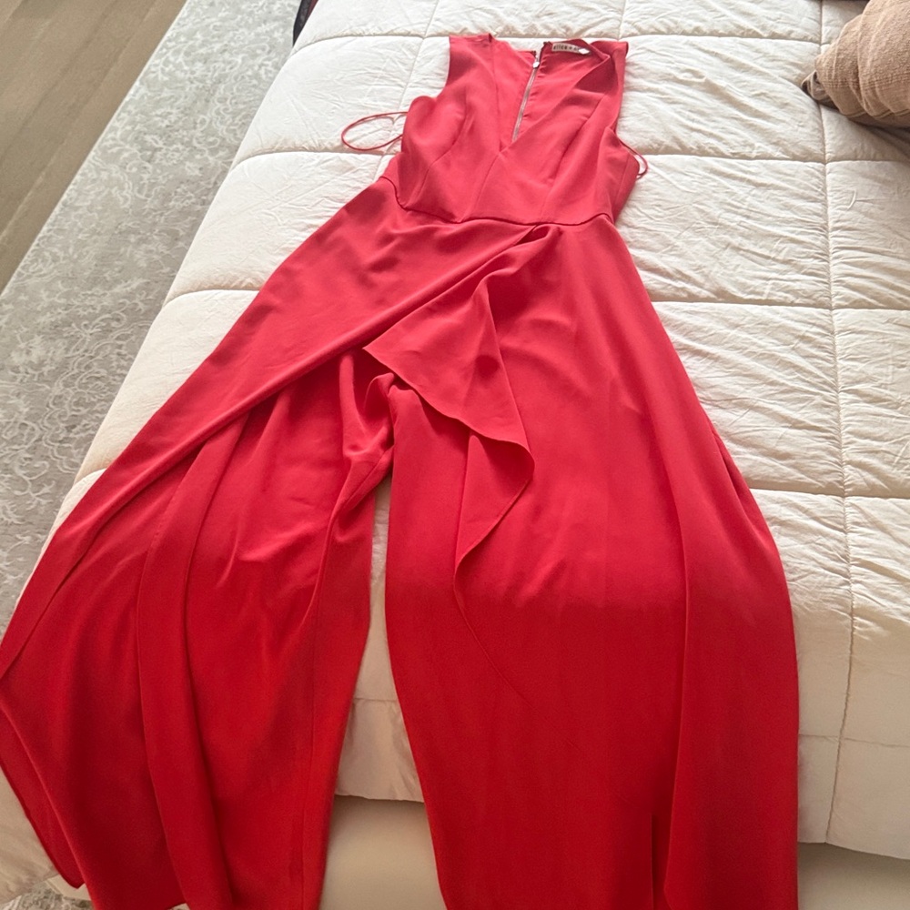 Alice + Olivia Scarlet Sleeveless Jumpsuit